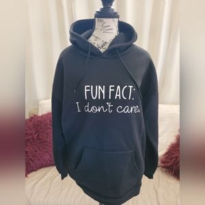 COPY - Womans funny hoodie. Size large.